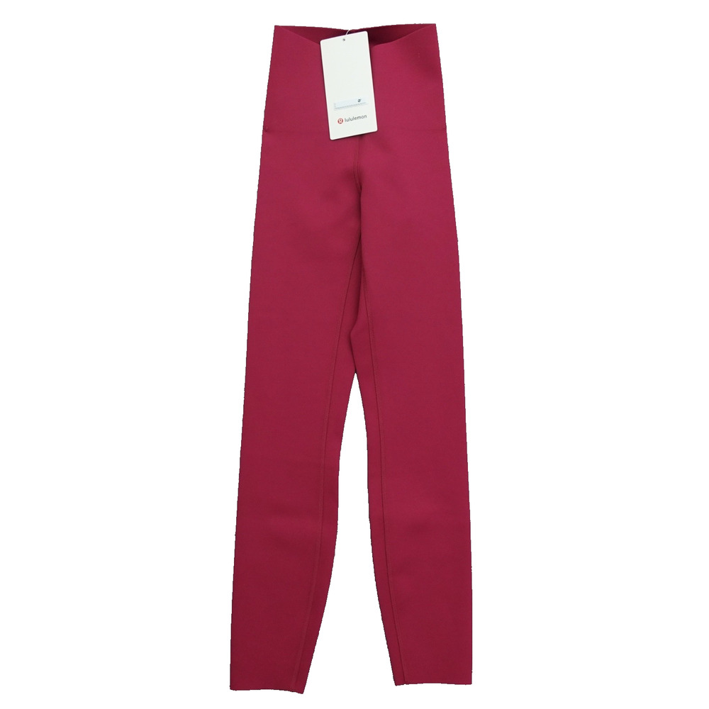 New Lululemon Size 0 Leggings Glow Up HR Tight 25" MGTS Magenta Smoke $118